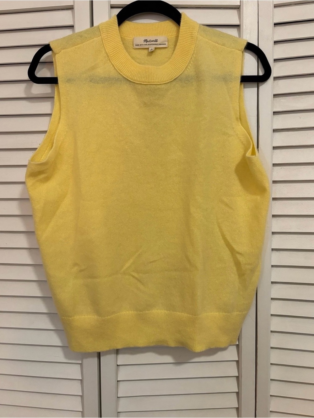 Responsible Cashmere Crewneck Sweater Vest